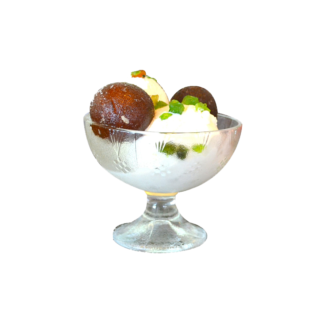 Gulab Jamun with Ice Cream