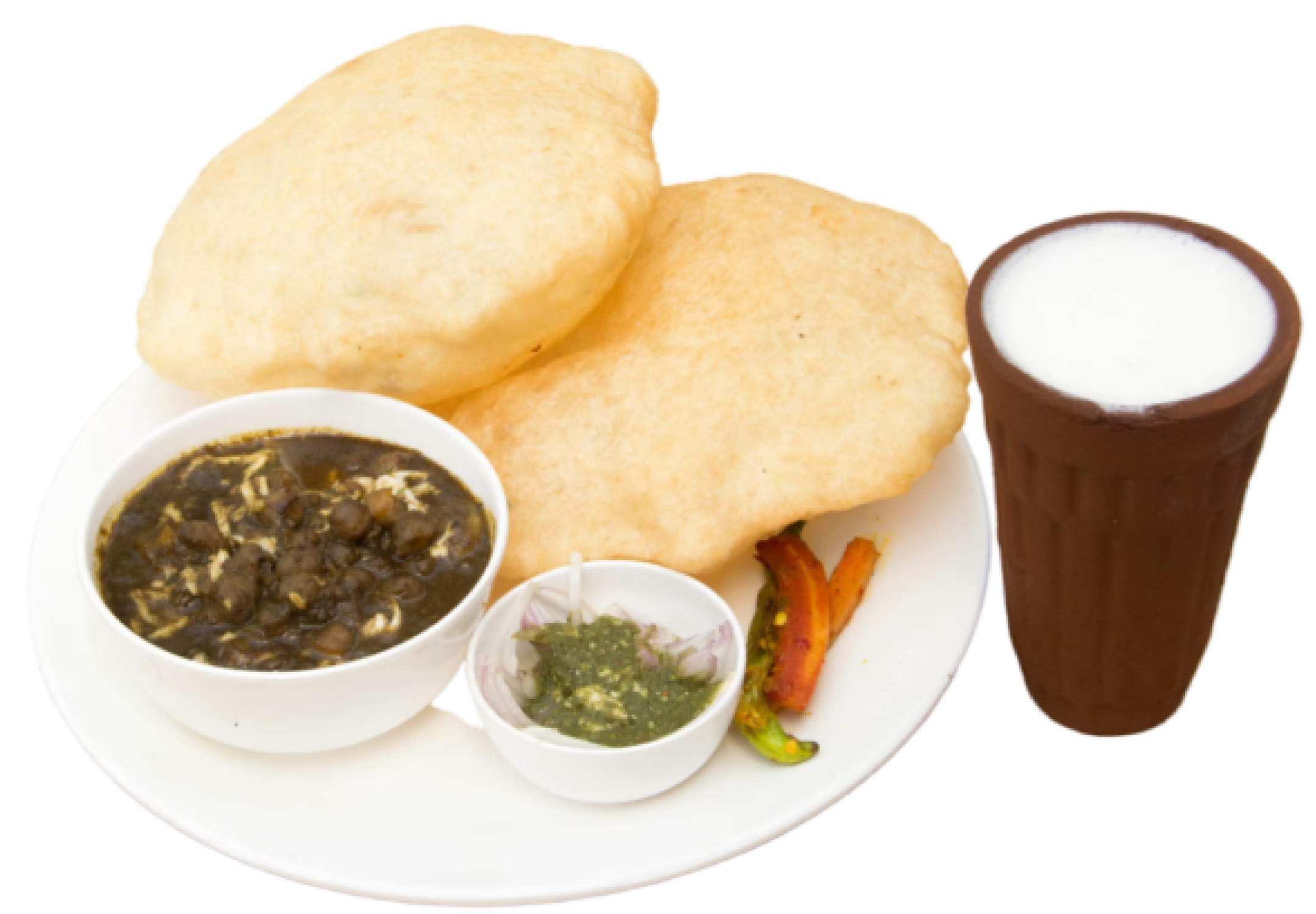 Chole Bhature With Lassi