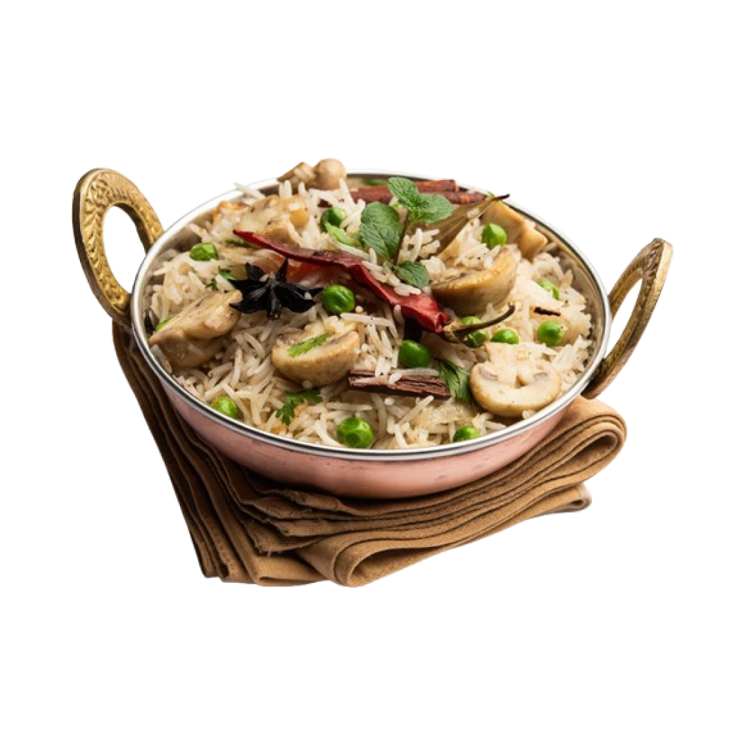 Pulao Rice Bee Mushroom Pulao Rice โ The Mango Tree - Lethbridge